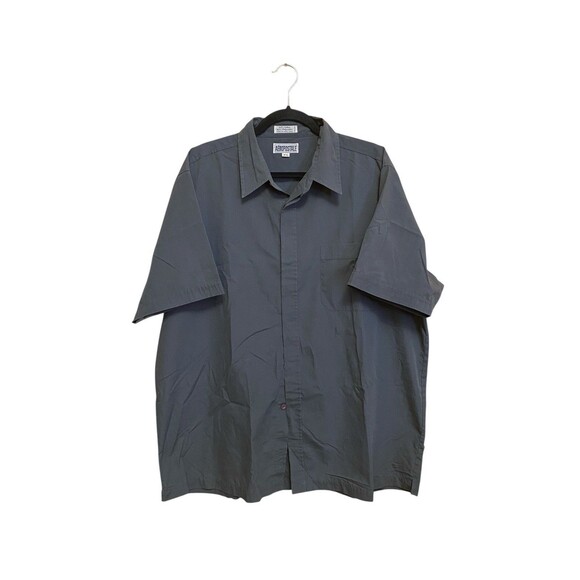 Aeropostale Shirt Mens Gray Button Up Short Sleeve Size XL - Picture 1 of 14